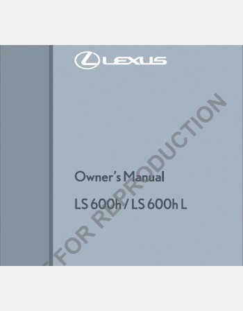 lexus ls 600h 2015-2016 owners manual